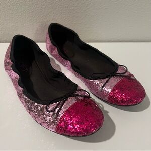 RARE Limited Edition Ann Taylor Loft Pink Sequin Ballet Flats 8